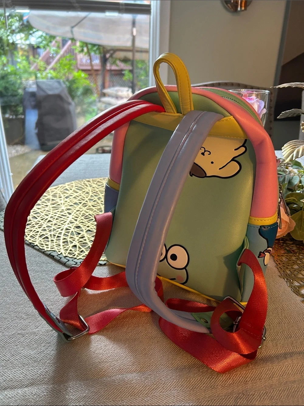 Sanrio Mini Backpack with Hello Kitty & My Melody - Red Pink Blue Yellow